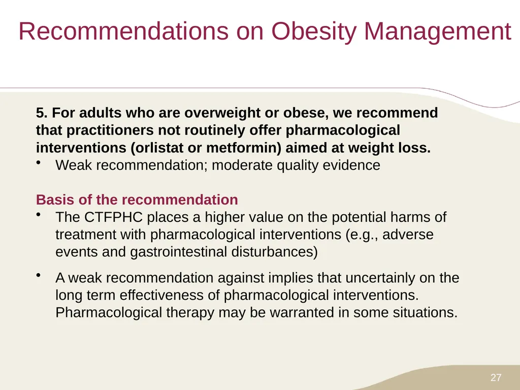 Putting Prevention into Practice Canadian Task - slide 27 of 46