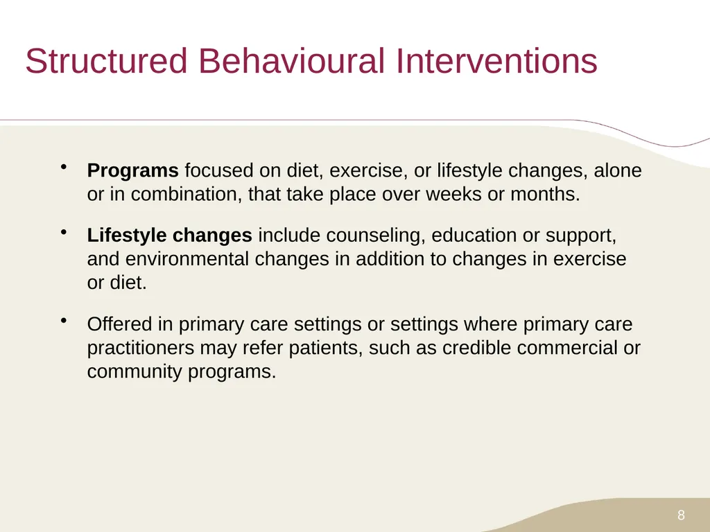 Putting Prevention into Practice Canadian Task - slide 8 of 46