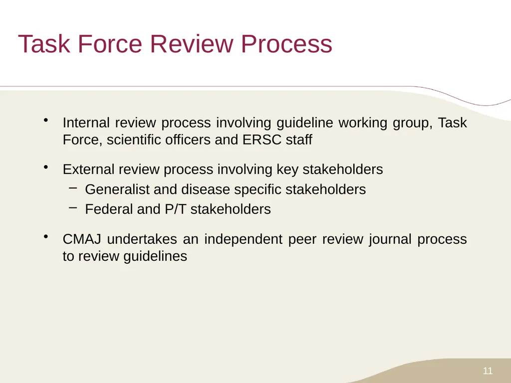 Putting Prevention into Practice Canadian Task - slide 11 of 46
