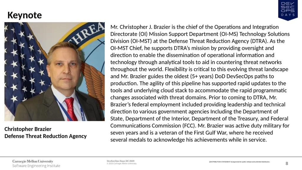 WELCOME DevSecOps Days DC October 1, 2020 - slide 8 of 25