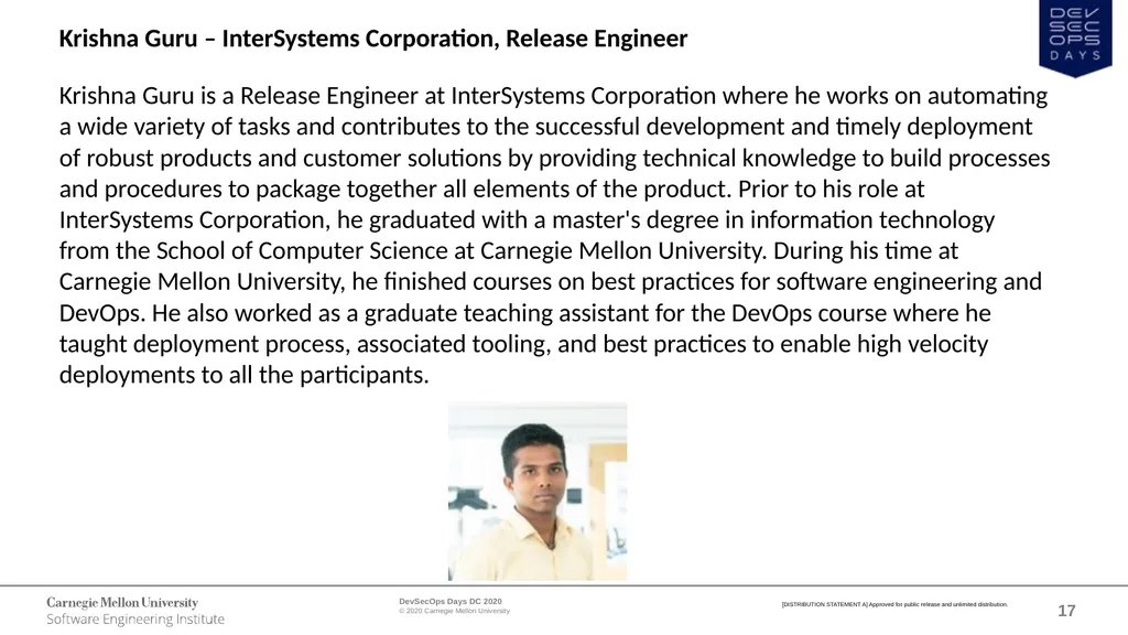 WELCOME DevSecOps Days DC October 1, 2020 - slide 17 of 25