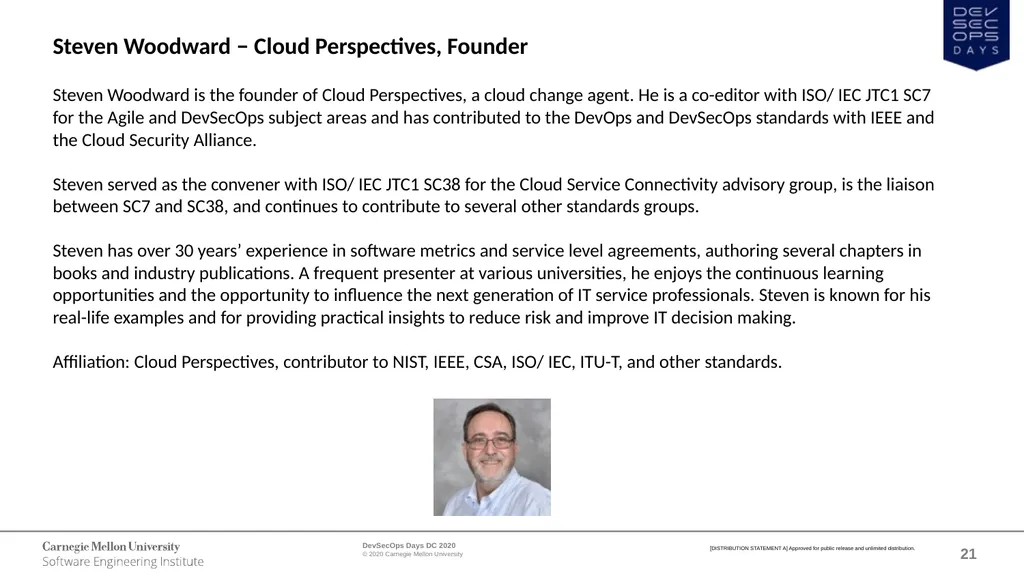 WELCOME DevSecOps Days DC October 1, 2020 - slide 21 of 25