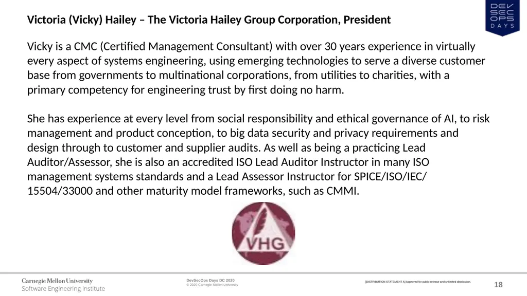 WELCOME DevSecOps Days DC October 1, 2020 - slide 18 of 25