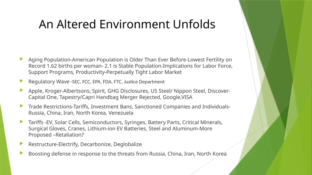A New Crew, Falling Rates, Old Questions and New - slide 25 of 27