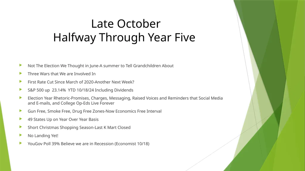 A New Crew, Falling Rates, Old Questions and New - slide 2 of 27