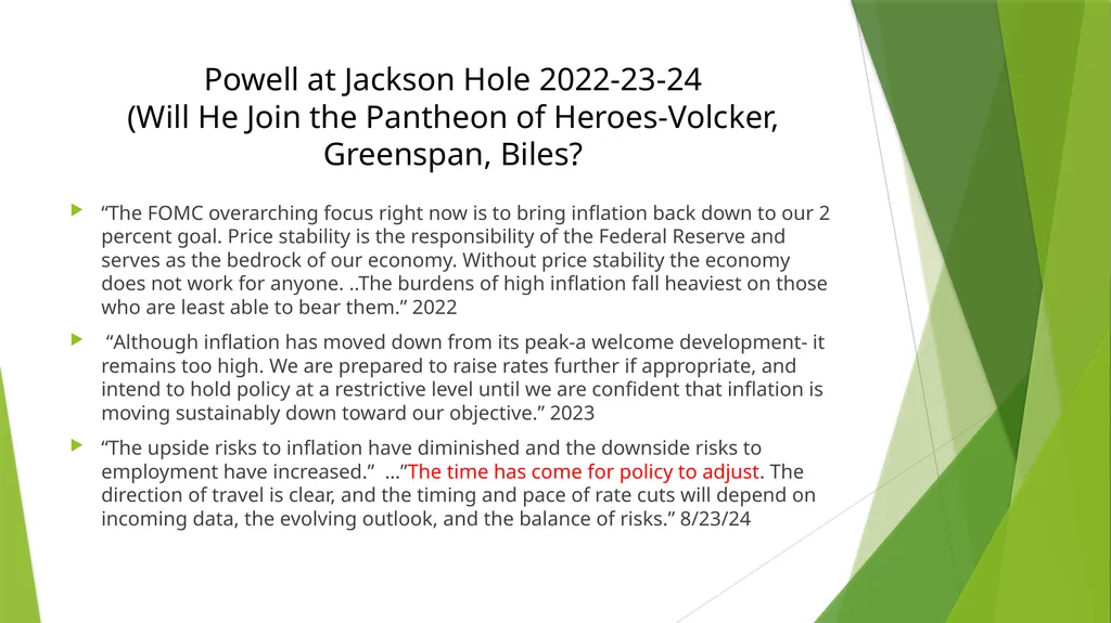 A New Crew, Falling Rates, Old Questions and New - slide 11 of 27