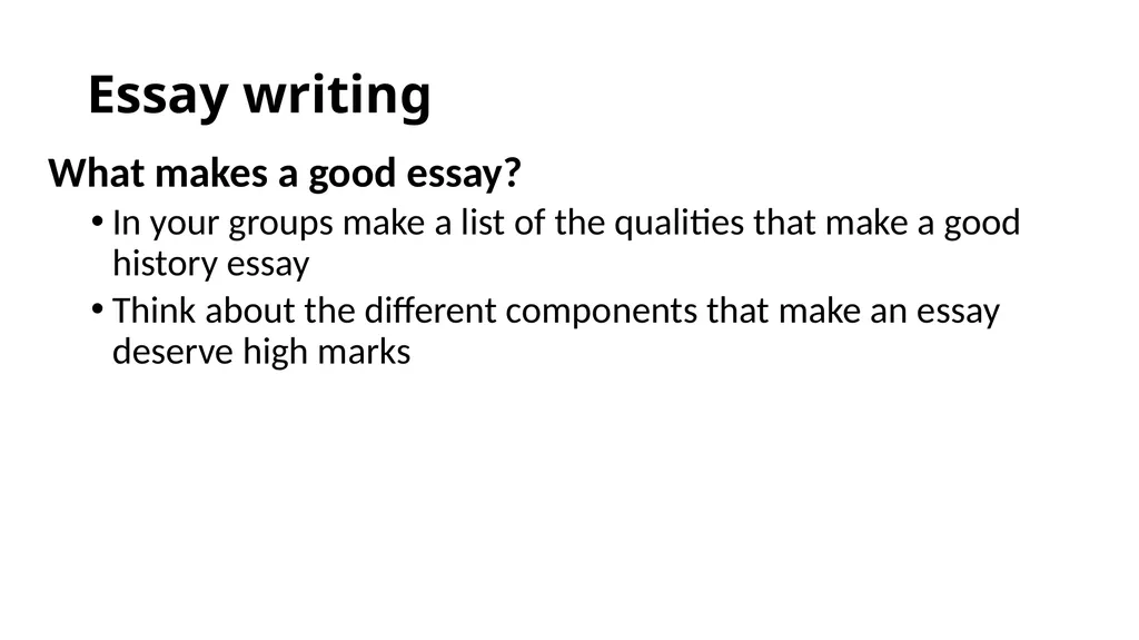 Writing History Essays for the Pre-U Mandarin - slide 6 of 25