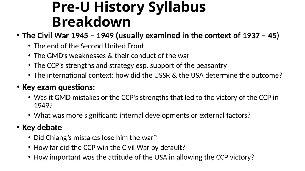 Writing History Essays for the Pre-U Mandarin - slide 4 of 25