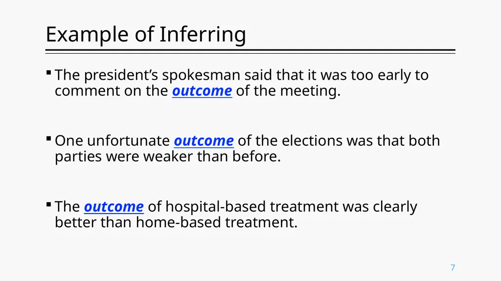 Inferring Meaning From Context ENG. 213 Prof. - slide 7 of 19