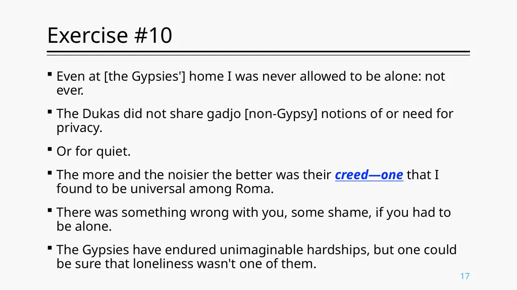 Inferring Meaning From Context ENG. 213 Prof. - slide 17 of 19