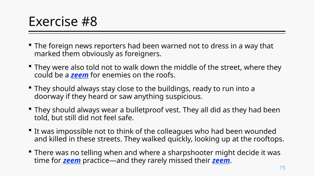 Inferring Meaning From Context ENG. 213 Prof. - slide 15 of 19