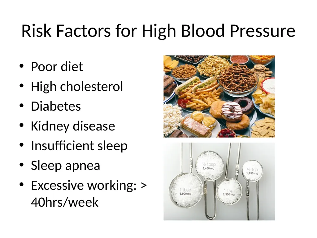 Diet and Hypertension What is Blood Pressure? The - slide 13 of 25