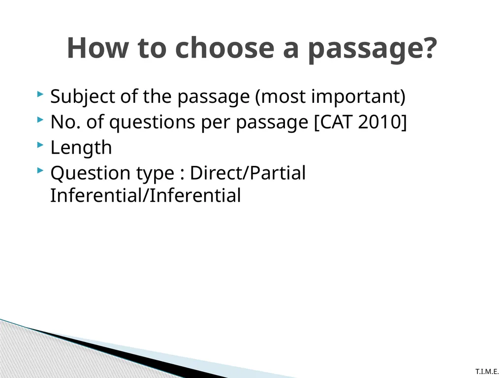 RC Workshop and AIMCAT Discussion (Verbal) AIMCAT - slide 5 of 32