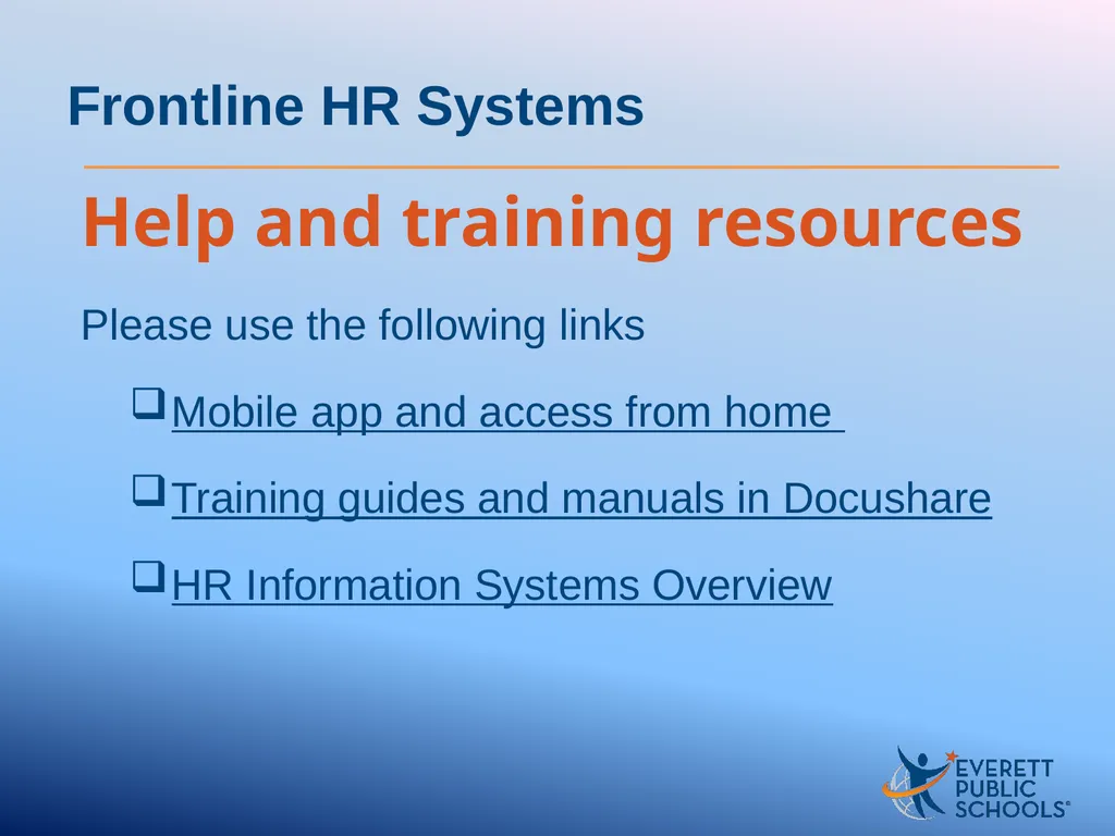 Human Resources Systems and Tools Welcome to - slide 11 of 12