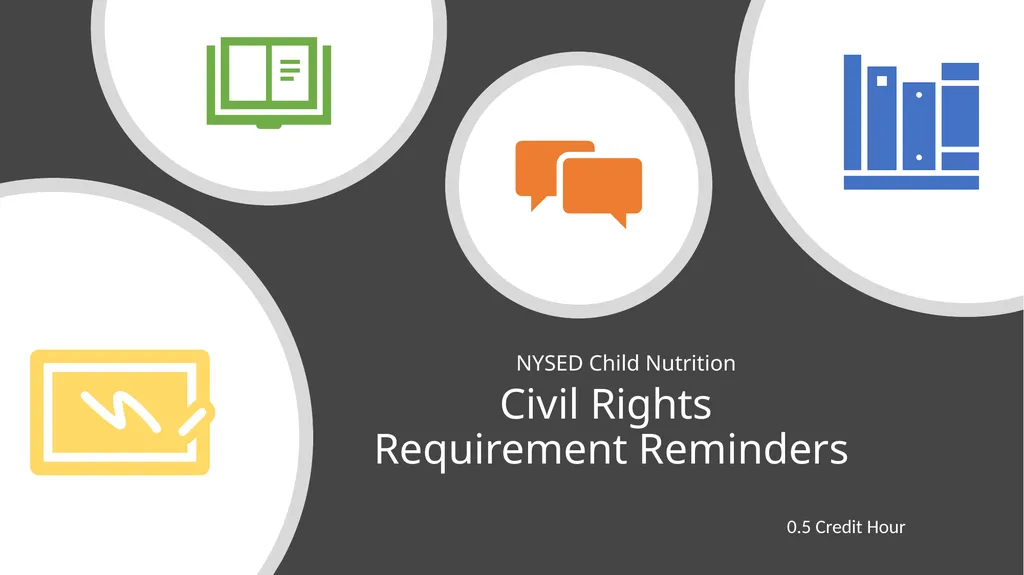 Civil Rights Requirement Reminders NYSED Child - slide 1 of 15