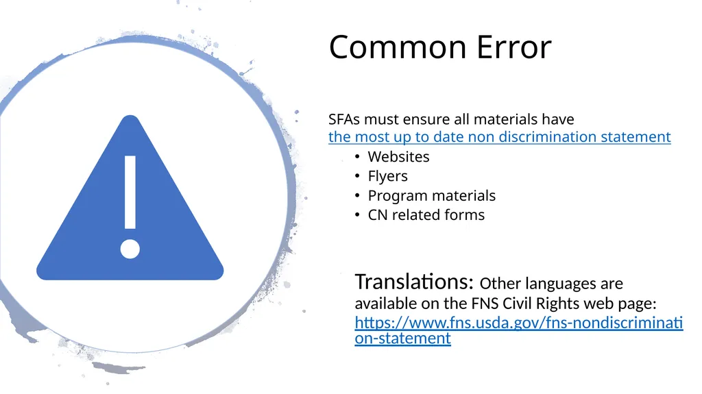 Civil Rights Requirement Reminders NYSED Child - slide 6 of 15