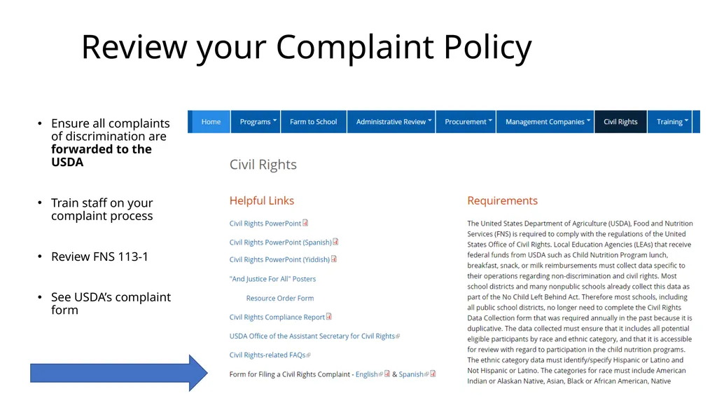 Civil Rights Requirement Reminders NYSED Child - slide 9 of 15