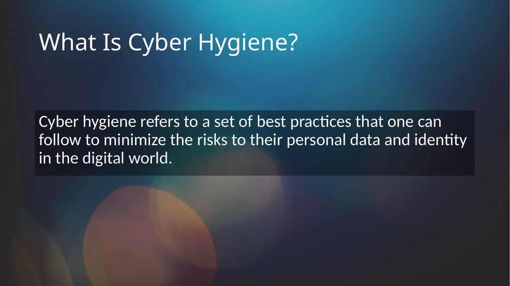 Hygiene Academy Digital Security for the Lay - slide 2 of 25