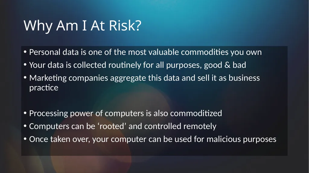 Hygiene Academy Digital Security for the Lay - slide 3 of 25