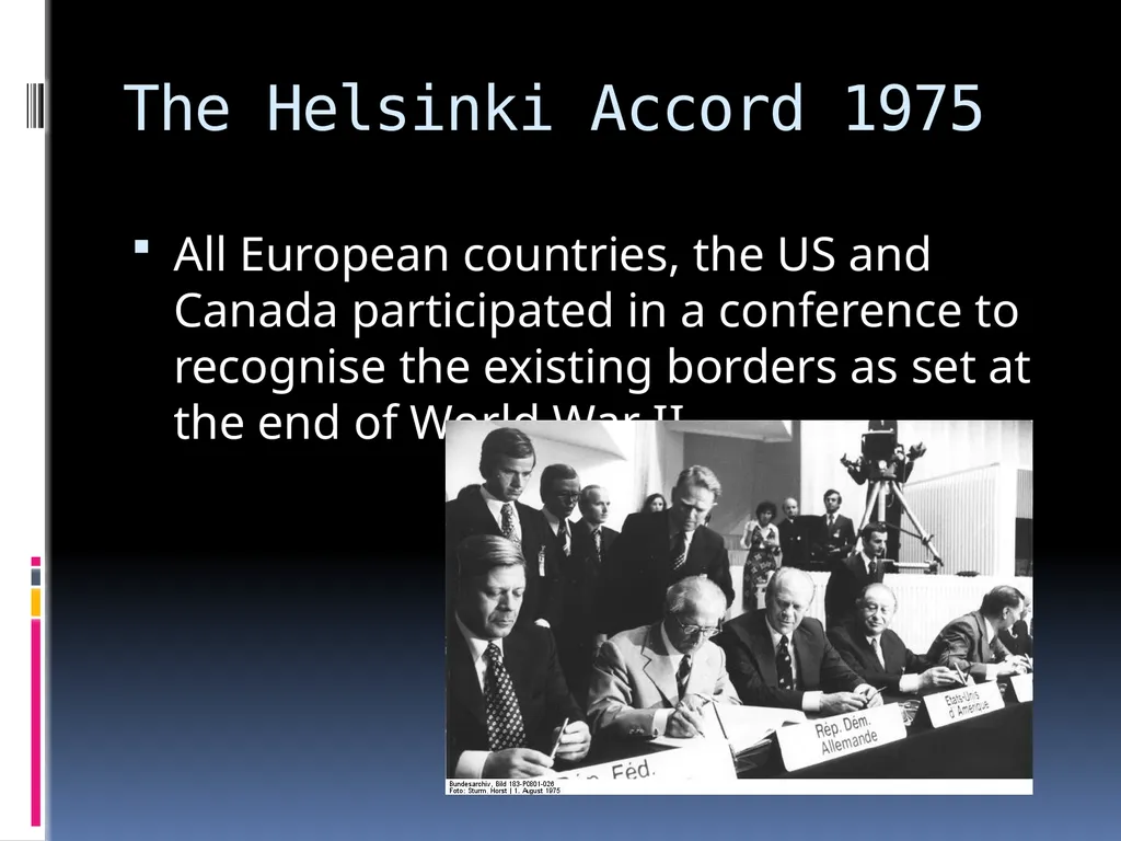 Features and Consequences of Detente Topic 3: - slide 7 of 8