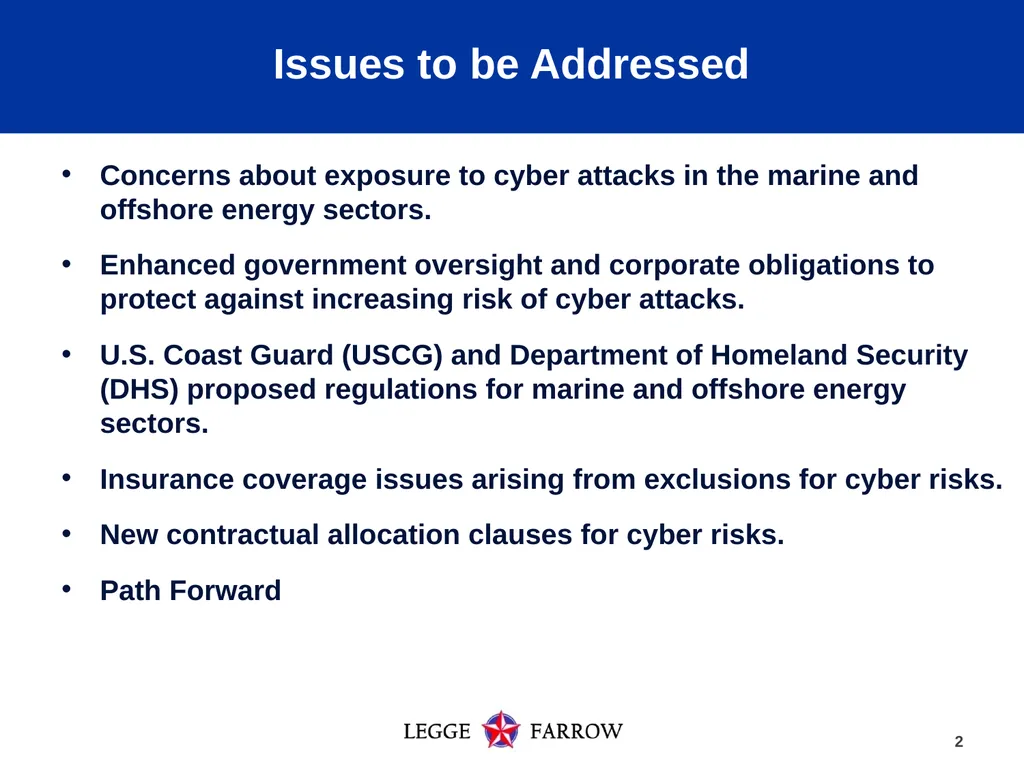 Cyber Security and Insurance Coverage: Evolving - slide 2 of 15