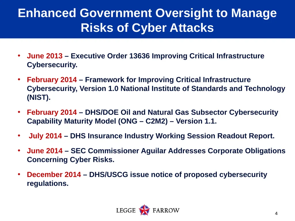 Cyber Security and Insurance Coverage: Evolving - slide 4 of 15