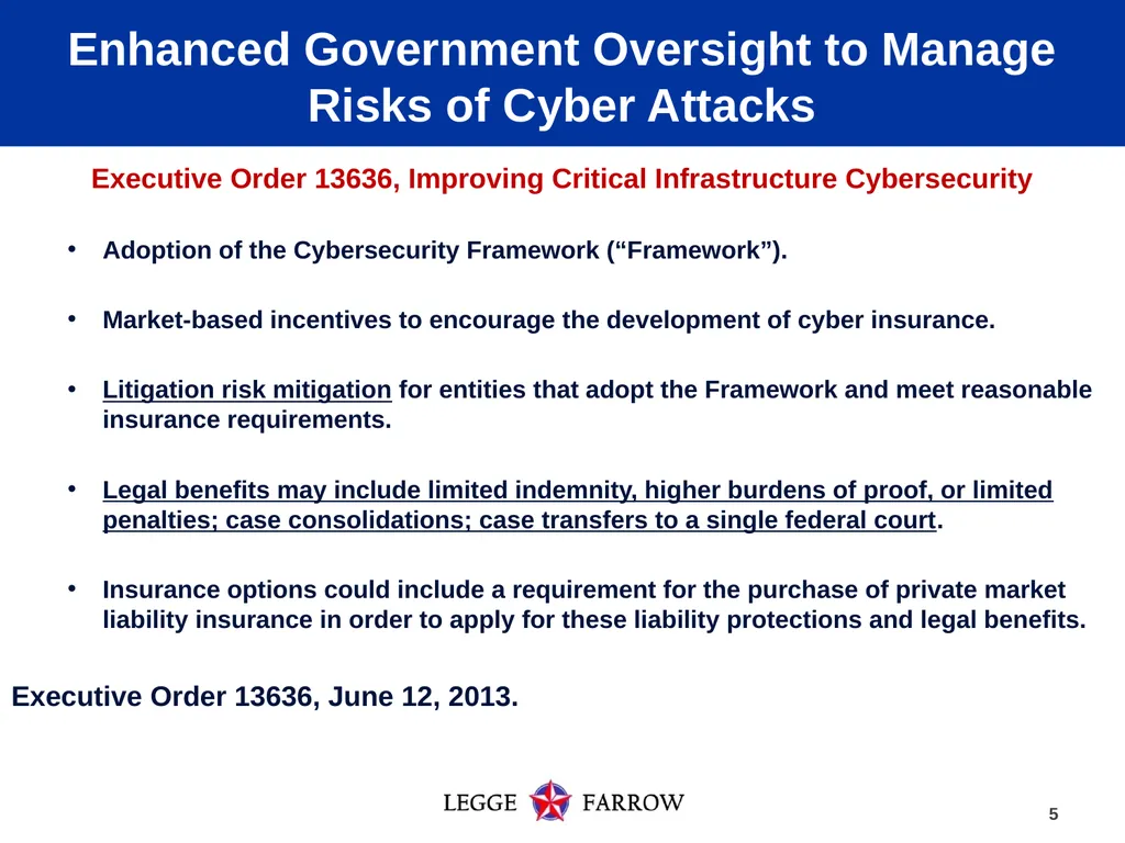 Cyber Security and Insurance Coverage: Evolving - slide 5 of 15