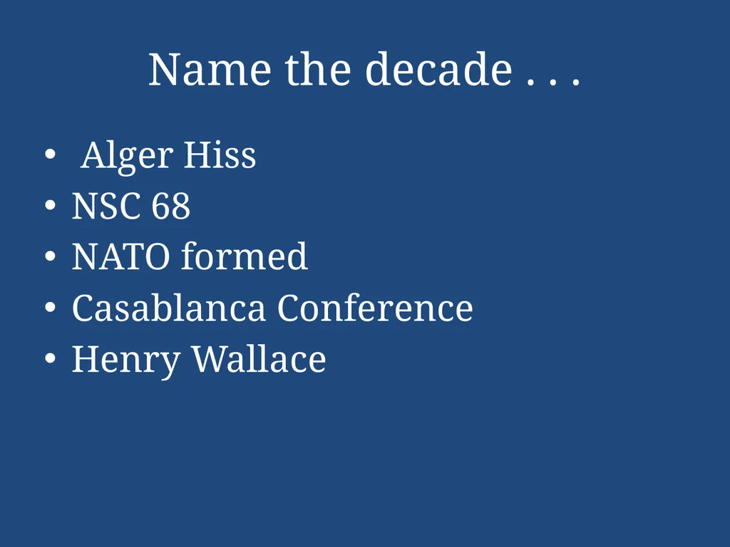 APUSH Periodization & Decades Review Name the - slide 5 of 96