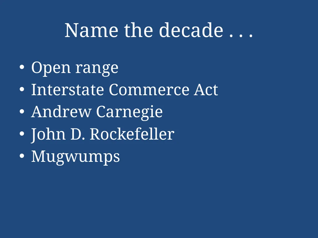 APUSH Periodization & Decades Review Name the - slide 53 of 96