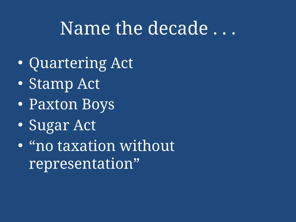 APUSH Periodization & Decades Review Name the - slide 63 of 96