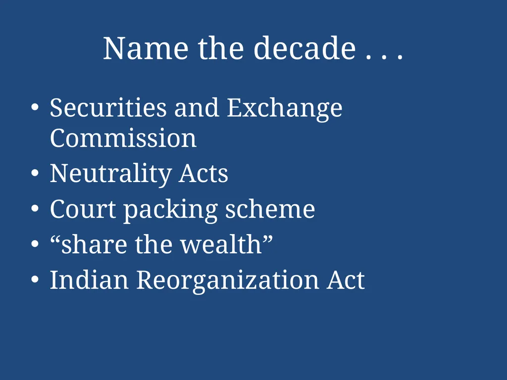 APUSH Periodization & Decades Review Name the - slide 67 of 96