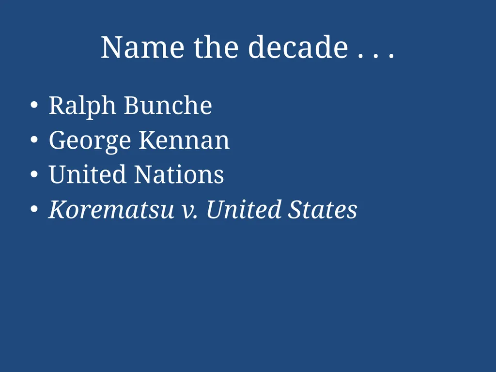 APUSH Periodization & Decades Review Name the - slide 69 of 96