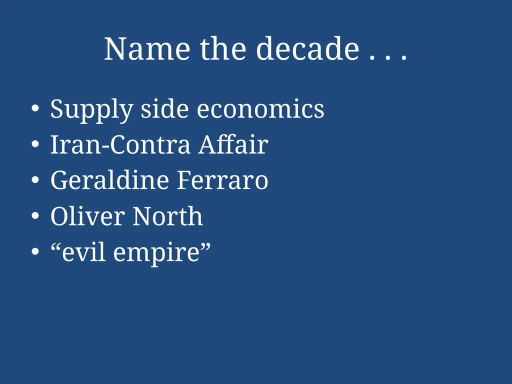 APUSH Periodization & Decades Review Name the - slide 76 of 96
