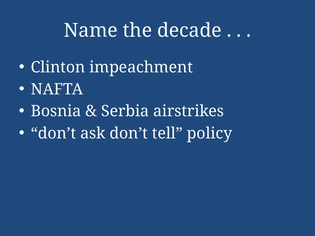APUSH Periodization & Decades Review Name the - slide 96 of 96