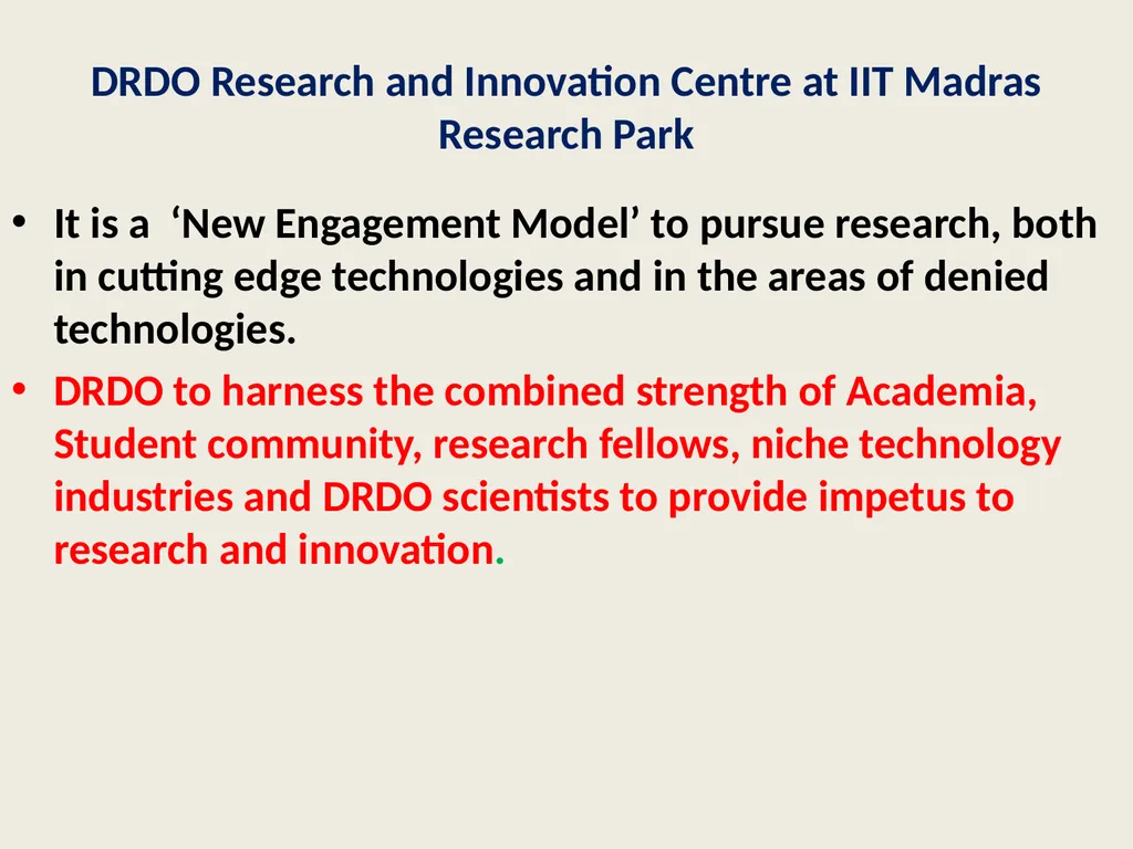 Defence Technology Challenges and Innovation India - slide 18 of 25