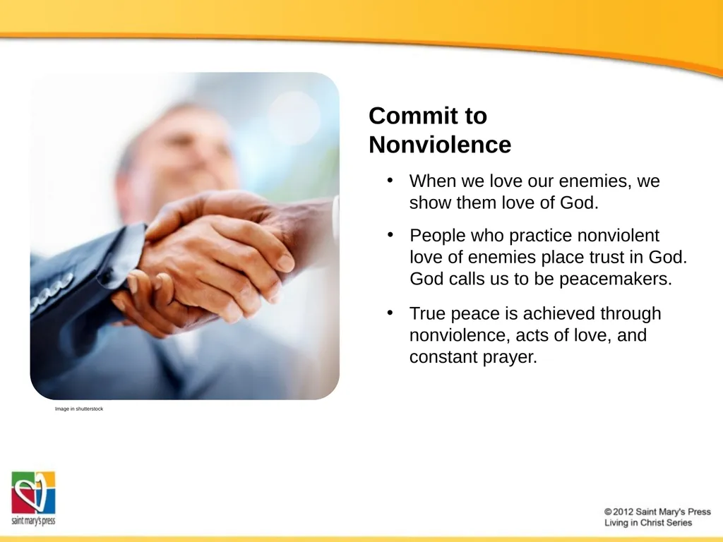 Promoting Peace Catholic Social Justice Document - slide 20 of 20
