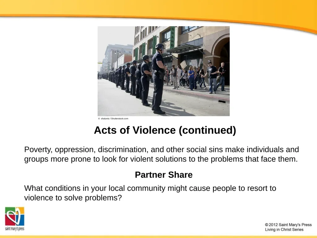 Promoting Peace Catholic Social Justice Document - slide 5 of 20