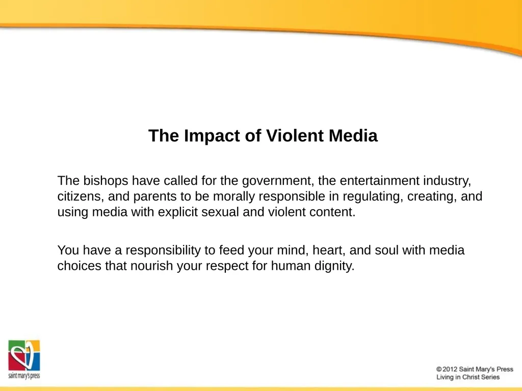 Promoting Peace Catholic Social Justice Document - slide 9 of 20