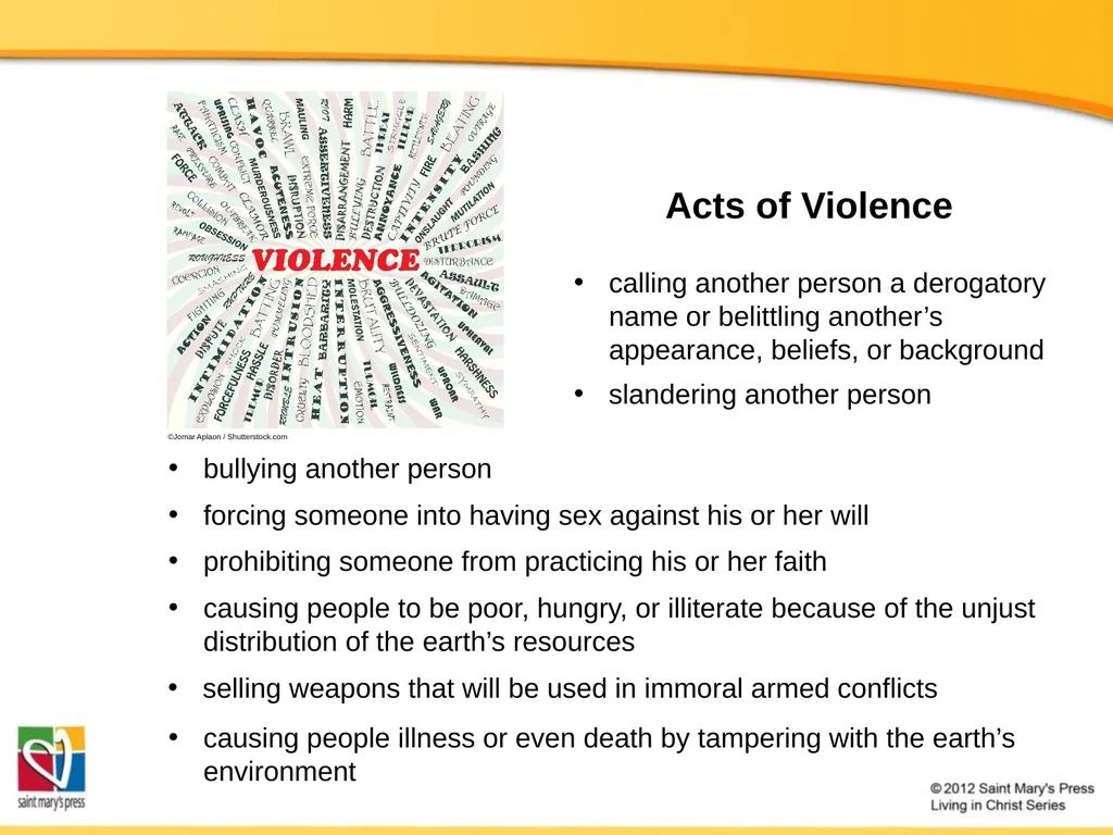 Promoting Peace Catholic Social Justice Document - slide 4 of 20