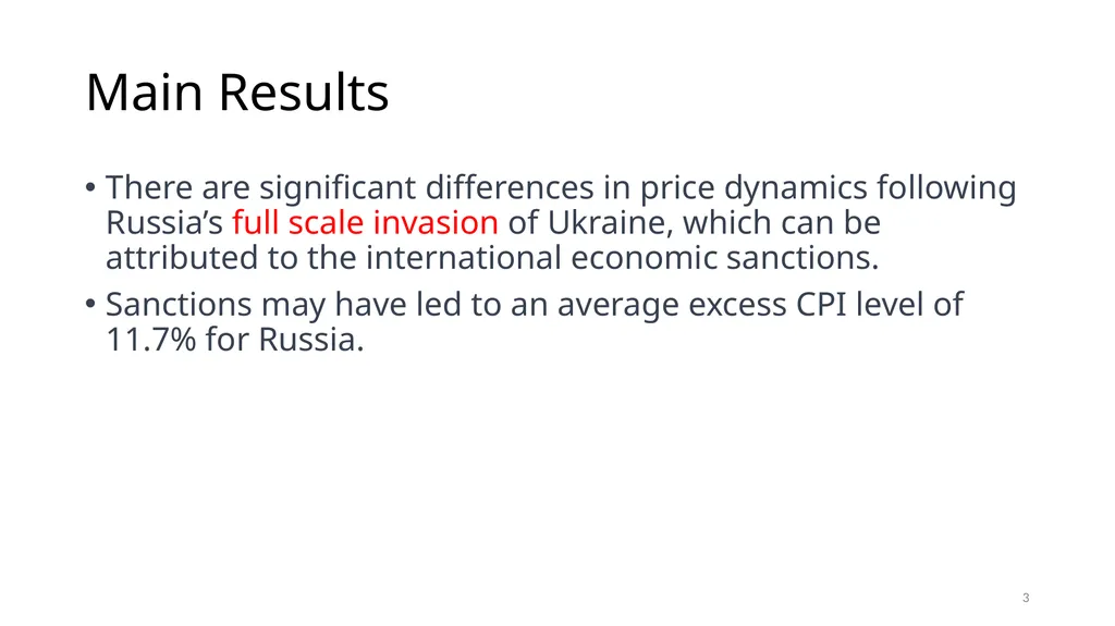 Sanctions and Russian Online Prices By J. - slide 3 of 11