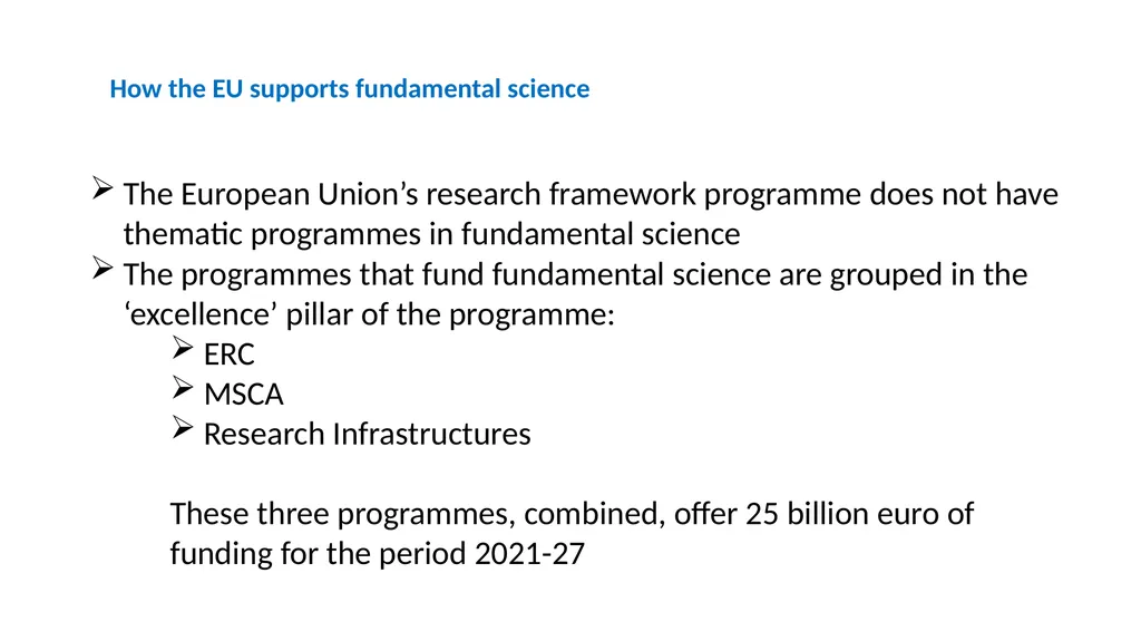 Infrastructures for Fundamental science from the - slide 2 of 13