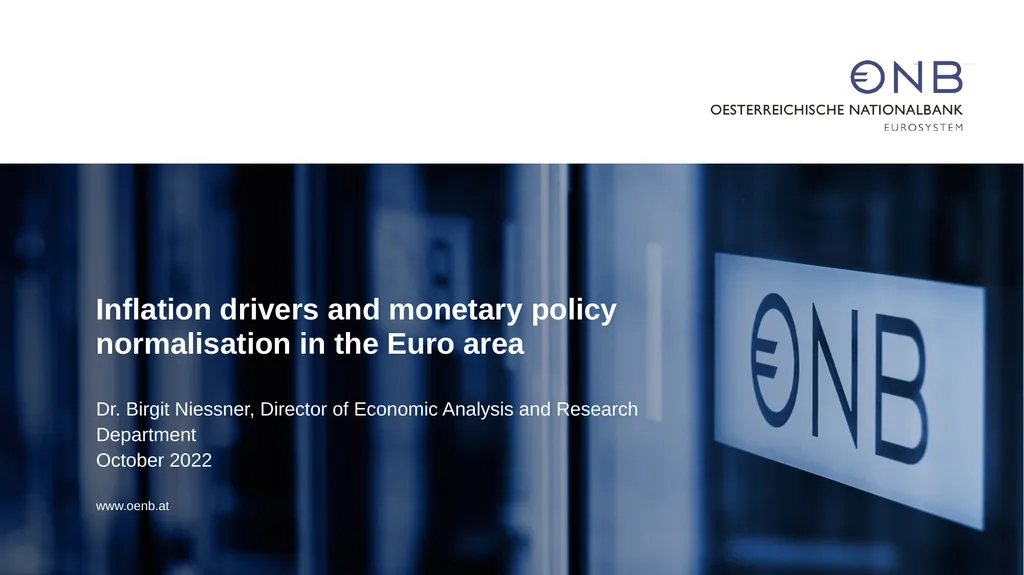 Inflation drivers and monetary policy - slide 1 of 13