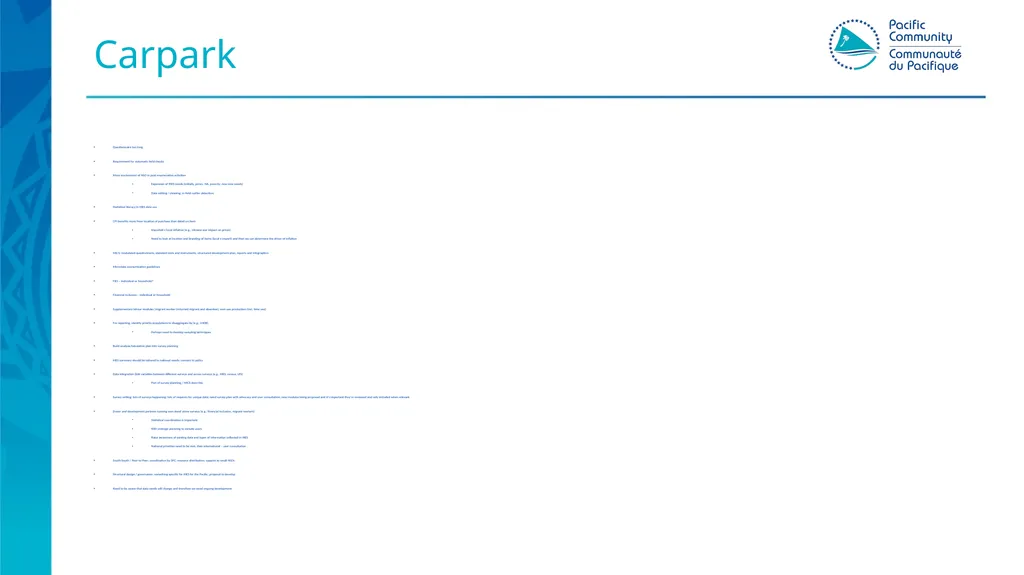 Pacific HIES methods: gap assessment Presenter - slide 3 of 8
