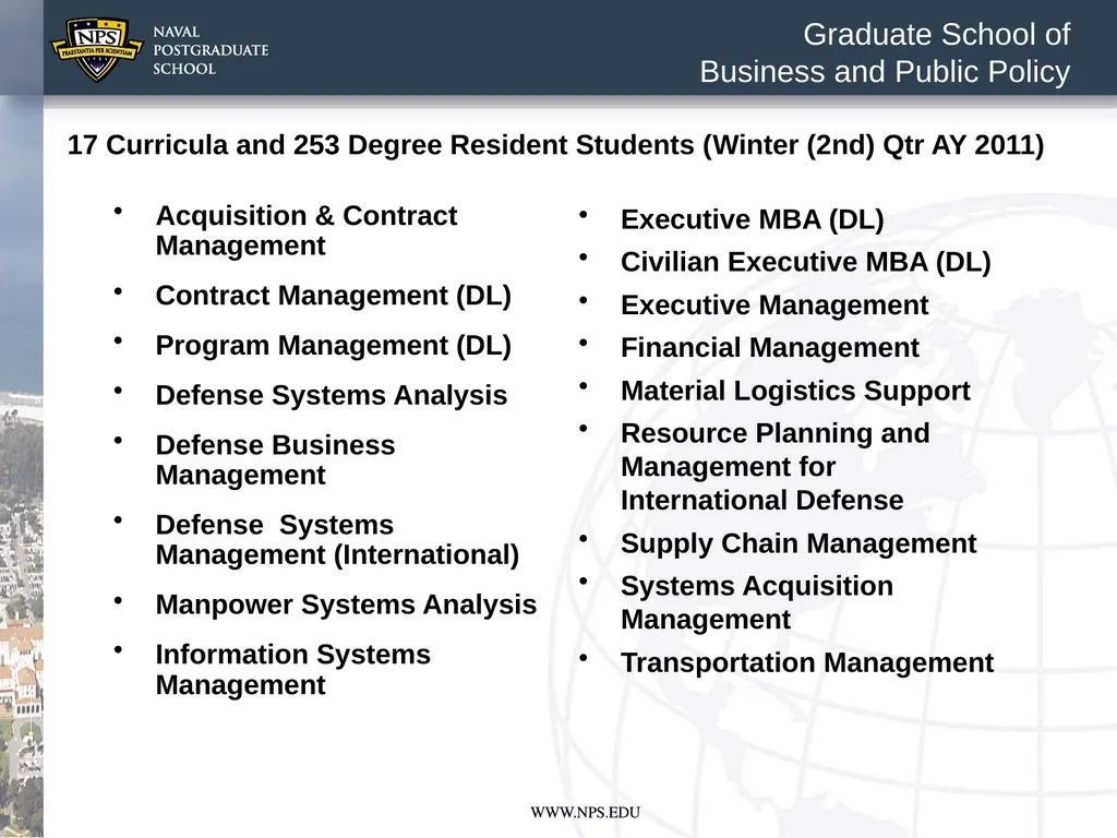 Command Brief Winter (2nd) Quarter Academic Year - slide 10 of 19