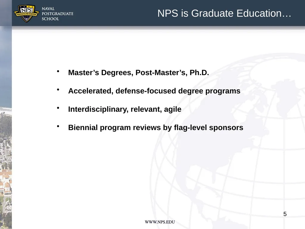 Command Brief Winter (2nd) Quarter Academic Year - slide 5 of 19