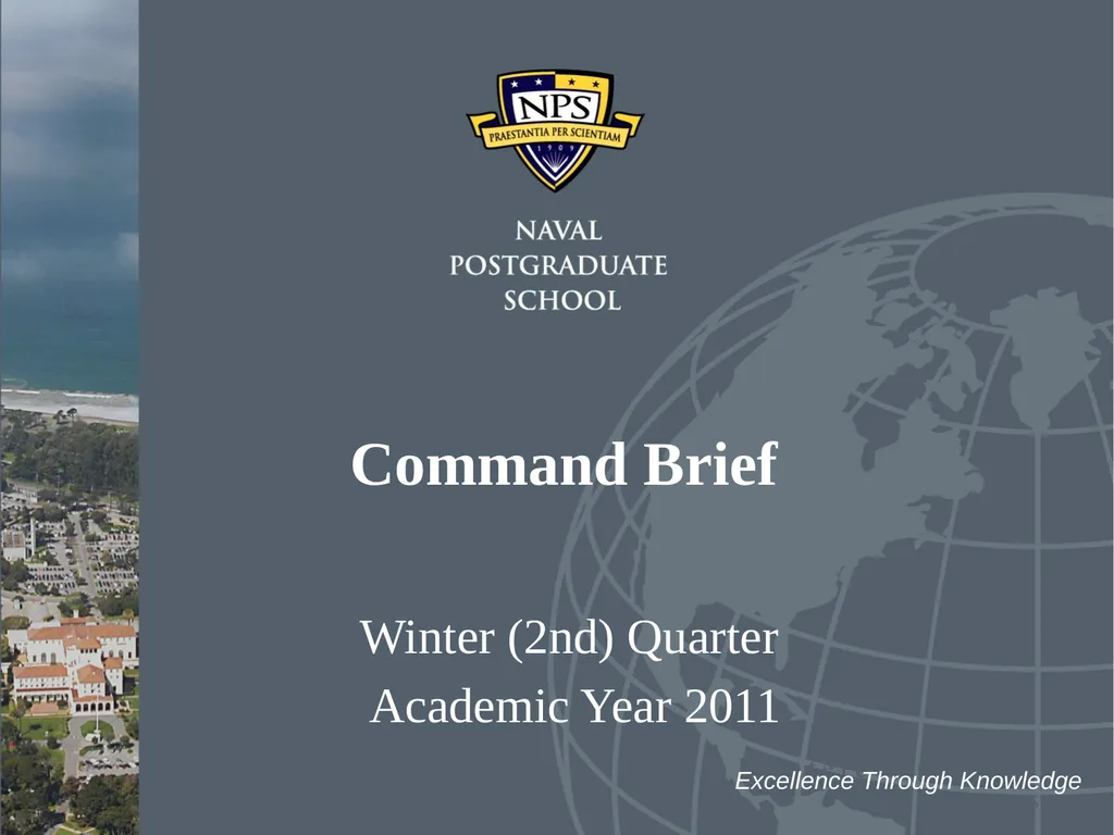 Command Brief Winter (2nd) Quarter Academic Year - slide 1 of 19