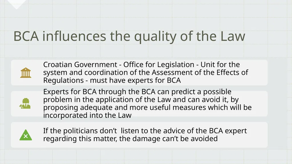 THE INFLUENCE OF THE BENEFIT-COST ANALYSIS ON - slide 6 of 16