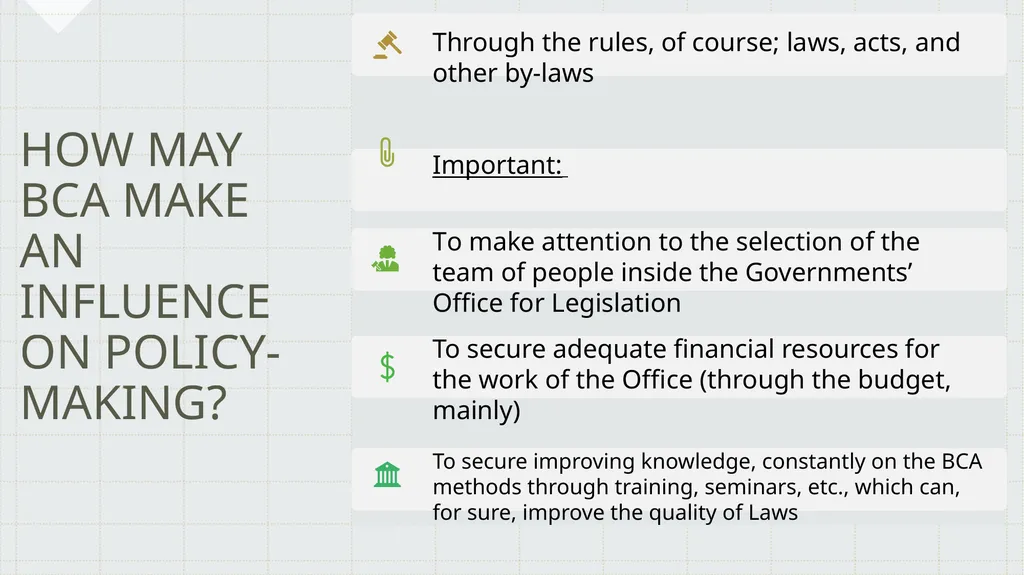 THE INFLUENCE OF THE BENEFIT-COST ANALYSIS ON - slide 2 of 16