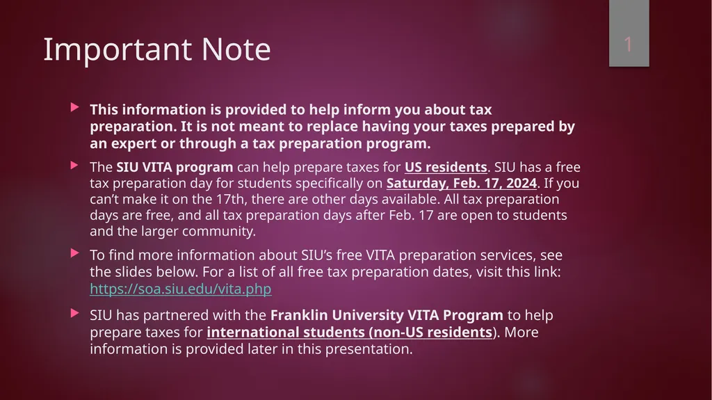 Important Note This information is provided to