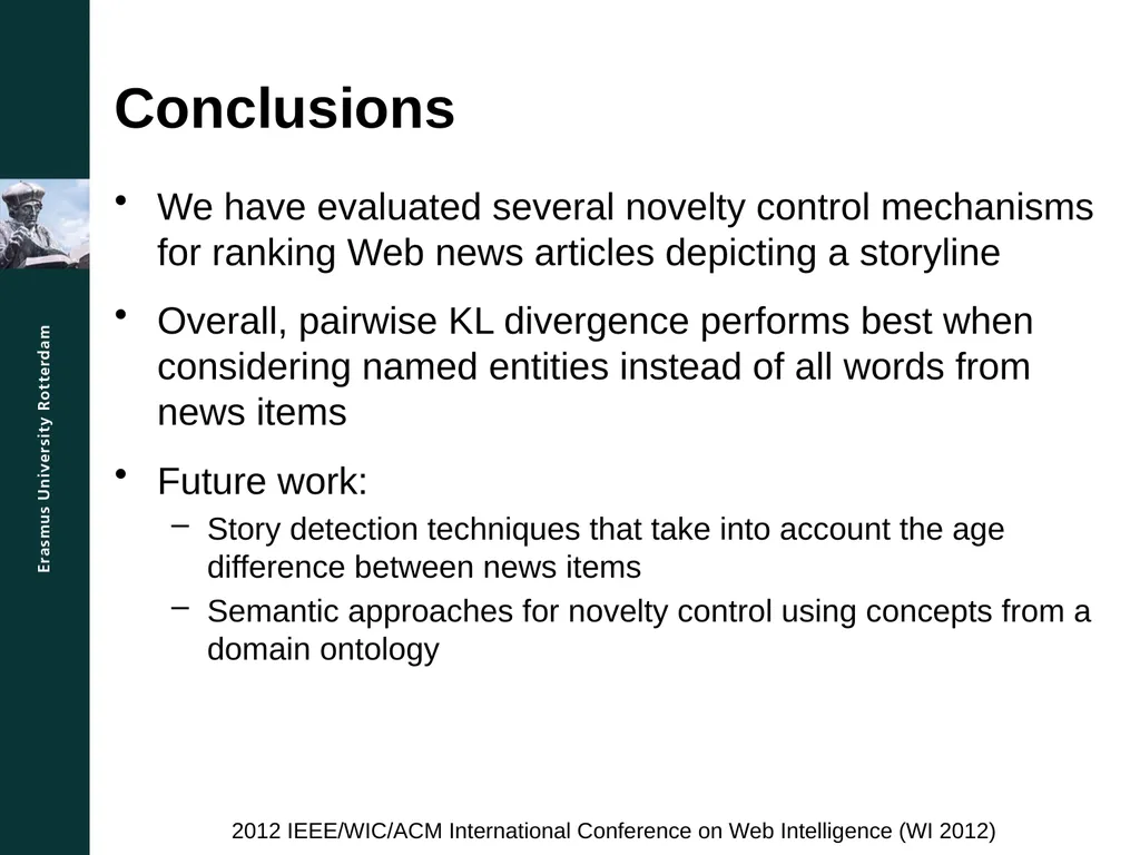 A Comparison Study for Novelty Control Mechanisms - slide 13 of 14
